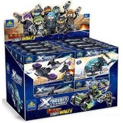 Kazi KY6601 6601 non  NHỮNG MẪU XE TƯƠNG LAI CỦA CẢNH SÁT bộ đồ chơi xếp lắp ráp ghép mô hình X Agents X-AGENTS Đội Hành Động X 591 khối