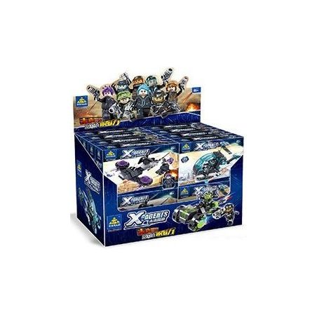 Kazi KY6601 6601 non  NHỮNG MẪU XE TƯƠNG LAI CỦA CẢNH SÁT bộ đồ chơi xếp lắp ráp ghép mô hình X Agents X-AGENTS Đội Hành Động X 591 khối