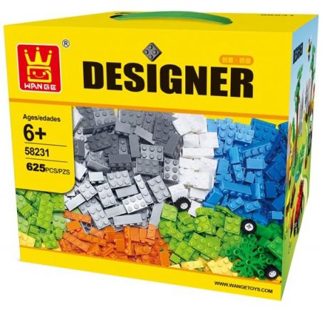 WANGE DR.LUCK 58231 non  THỎA SỨC SÁNG TẠO VỚI CÁC KHỐI NHỎ bộ đồ chơi xếp lắp ráp ghép mô hình Dacta DESIGNER Học Tập 625 khối