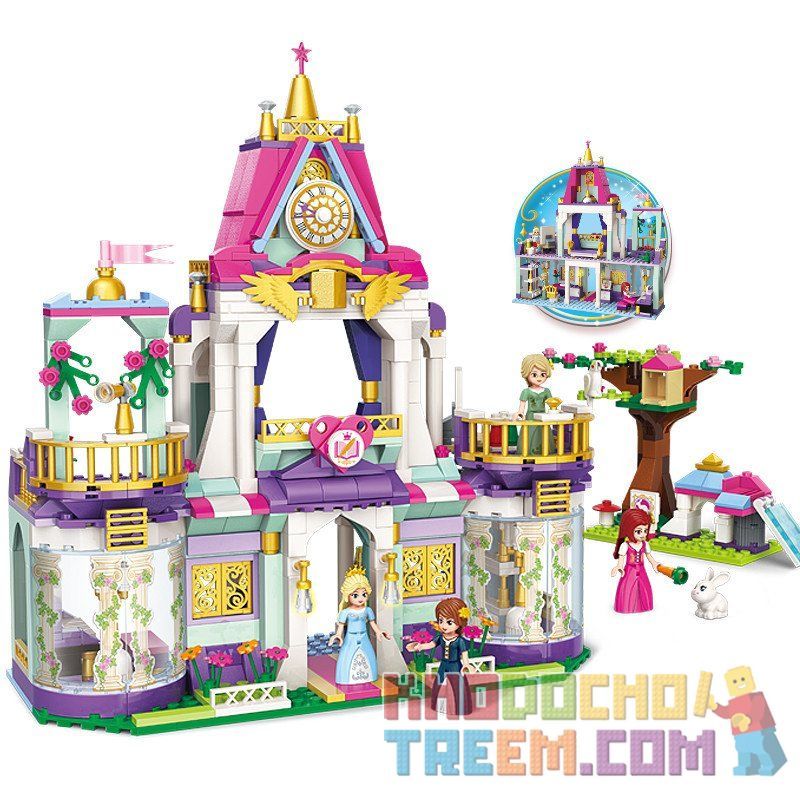 Enlighten 2611 Qman 2611 non  TRƯỜNG HỌC HOÀNG GIA CỦA CÔNG CHÚA LEIA bộ đồ chơi xếp lắp ráp ghép mô hình  ROYAL WISDOM SCHOOL Các Bạn Gái 626 khối