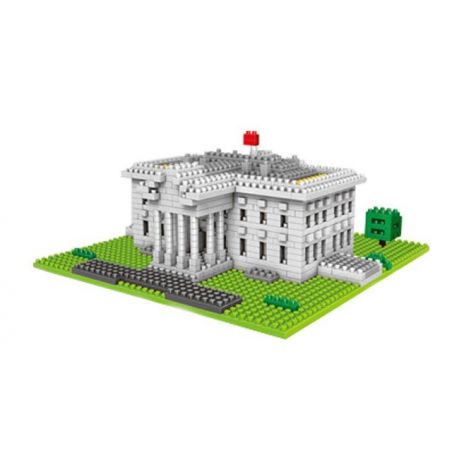 WISE HAWK 2329 Xếp hình kiểu Nanoblock ARCHITECTURE The White House Nhà Trắng 874 khối