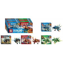 SHENG YUAN SY SY760A 760A SY760B 760B SY760C 760C SY760D 760D non  4 CON RỒNG NHỎ bộ đồ chơi xếp lắp ráp ghép mô hình The  Ninjago Movie Ninja Lốc Xoáy 628 khối