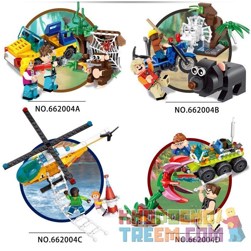 PanlosBrick 662004 662004A 662004B 662004C 662004D Panlos Brick 662004 662004A 662004B 662004C 662004D non  4 BỘ XẾP HÌNH THÁM HIỂM NHỎ bộ đồ chơi xếp lắp ráp ghép mô hình Wars Ring MOBIS WARSRING Nhẫn Chiến Đấu 625 khối