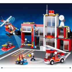 SLUBAN M38-B0631 B0631 0631 M38B0631 38-B0631 non  TRỤ SỞ CỨU HỎA bộ đồ chơi xếp lắp ráp ghép mô hình Fire Rescure FIRE STATION 612 khối