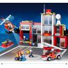 SLUBAN M38-B0631 B0631 0631 M38B0631 38-B0631 non  TRỤ SỞ CỨU HỎA bộ đồ chơi xếp lắp ráp ghép mô hình Fire Rescure FIRE STATION 612 khối