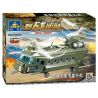 Kazi KY84009 84009 non  MÁY BAY VẬN TẢI QUÂN SỰ bộ đồ chơi xếp lắp ráp ghép mô hình Field Army FIELD ARMY CHINUK MILITARY HELICOPTER Chiến Trường 622 khối