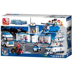 SLUBAN M38-B0376 B0376 0376 M38B0376 38-B0376 non  TRẠM CẢNH SÁT DI ĐỘNG bộ đồ chơi xếp lắp ráp ghép mô hình Police POLICE MOBILE COMMAND 572 khối