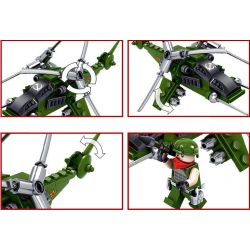 Bozhi 81018 KY81018 non  6 PHƯƠNG TIỆN QUÂN SỰ bộ đồ chơi xếp lắp ráp ghép mô hình Red Alert 3 Báo Động Đỏ 3 608 khối