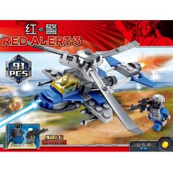 Bozhi 81018 KY81018 non  6 PHƯƠNG TIỆN QUÂN SỰ bộ đồ chơi xếp lắp ráp ghép mô hình Red Alert 3 Báo Động Đỏ 3 608 khối