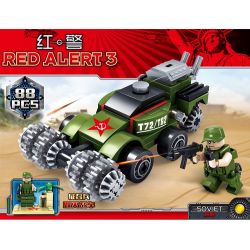 Bozhi 81018 KY81018 non  6 PHƯƠNG TIỆN QUÂN SỰ bộ đồ chơi xếp lắp ráp ghép mô hình Red Alert 3 Báo Động Đỏ 3 608 khối