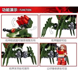 Bozhi 81018 KY81018 non  6 PHƯƠNG TIỆN QUÂN SỰ bộ đồ chơi xếp lắp ráp ghép mô hình Red Alert 3 Báo Động Đỏ 3 608 khối