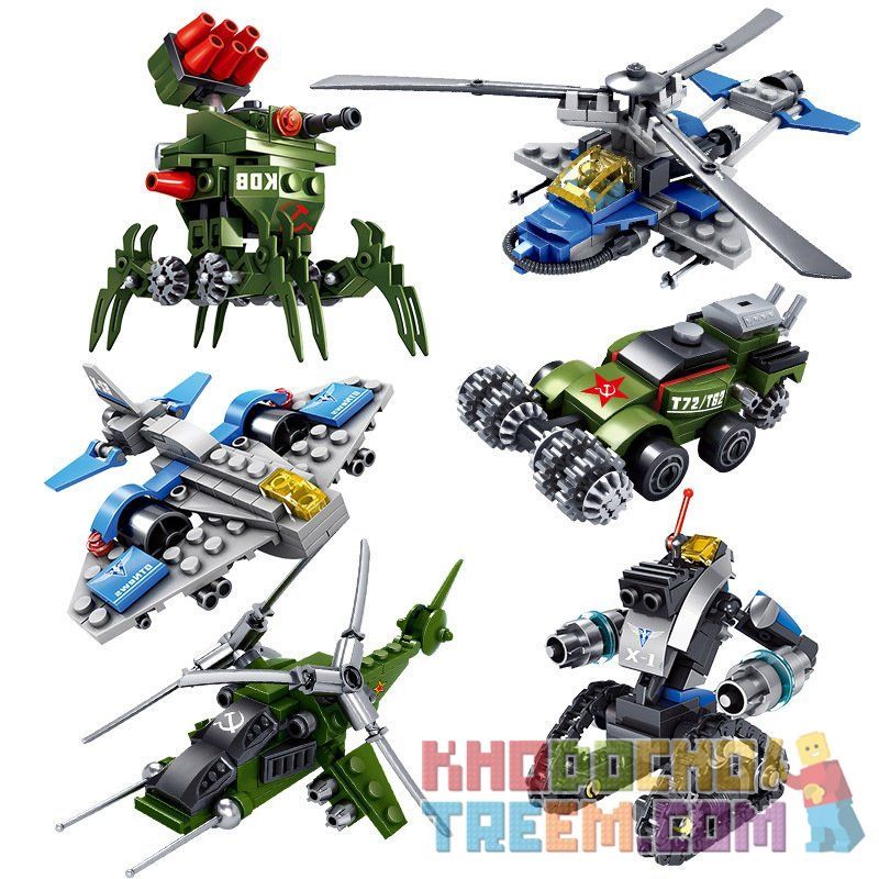 Bozhi 81018 KY81018 non  6 PHƯƠNG TIỆN QUÂN SỰ bộ đồ chơi xếp lắp ráp ghép mô hình Red Alert 3 Báo Động Đỏ 3 608 khối