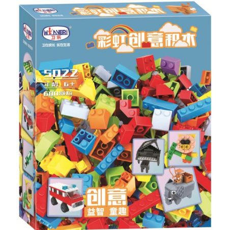 Winner 5022 non  KHỐI XÂY DỰNG SÁNG TẠO bộ đồ chơi xếp lắp ráp ghép mô hình Classic Cổ Điển 600 khối