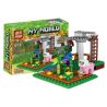 YILE 838A 839A 840A 841A non  4 TRONG 1 bộ đồ chơi xếp lắp ráp ghép mô hình Minecraft MY WORLD Game Xây Dựng 600 khối