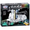 Winner 7067 non  XE MÁY VESPA tỷ lệ 1:6 bộ đồ chơi xếp lắp ráp ghép mô hình  THE PEDAL MOTORCYCLE Kỹ Thuật Công Nghệ Cao Mô Hình Phương Tiện 594 khối