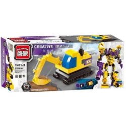 Enlighten 1401 Qman 1401 non  XẾP HÌNH CHIẾN THẦN 7 TRONG 1 bộ đồ chơi xếp lắp ráp ghép mô hình Transformers CREATIVE MASTER Robot Đại Chiến Người Máy Biến Hình 599 khối