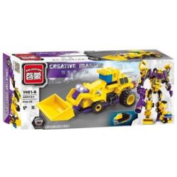 Enlighten 1401 Qman 1401 non  XẾP HÌNH CHIẾN THẦN 7 TRONG 1 bộ đồ chơi xếp lắp ráp ghép mô hình Transformers CREATIVE MASTER Robot Đại Chiến Người Máy Biến Hình 599 khối