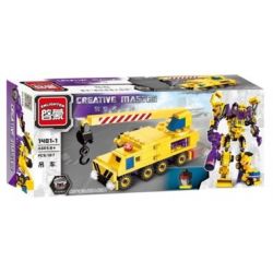Enlighten 1401 Qman 1401 non  XẾP HÌNH CHIẾN THẦN 7 TRONG 1 bộ đồ chơi xếp lắp ráp ghép mô hình Transformers CREATIVE MASTER Robot Đại Chiến Người Máy Biến Hình 599 khối