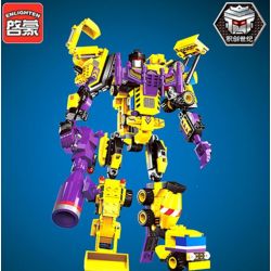Enlighten 1401 Qman 1401 non  XẾP HÌNH CHIẾN THẦN 7 TRONG 1 bộ đồ chơi xếp lắp ráp ghép mô hình Transformers CREATIVE MASTER Robot Đại Chiến Người Máy Biến Hình 599 khối