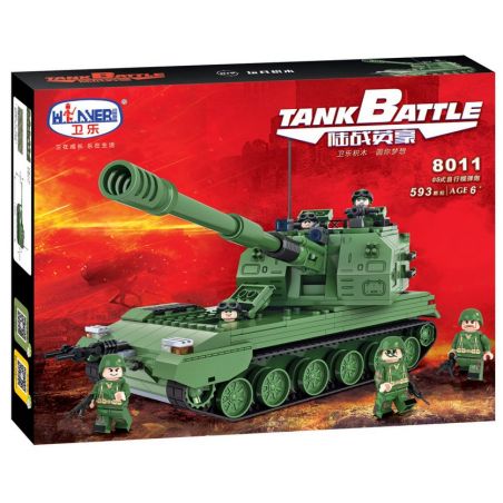 Winner 8011 non  XE TĂNG TỰ HÀNH bộ đồ chơi xếp lắp ráp ghép mô hình Tank Battle TANKBATTLE Xe Tăng Đối Đầu 593 khối