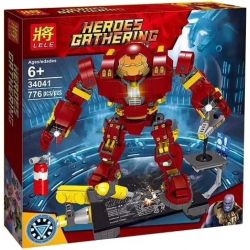 LELE 34041 non  NGƯỜI SẮT MK44 bộ đồ chơi xếp lắp ráp ghép mô hình Super Heroes HEROES GATHERING Siêu Nhân Anh Hùng 776 khối