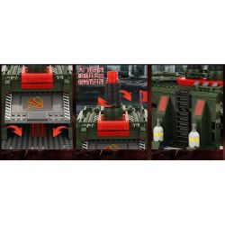 Kazi KY81008 81008 non  NHÀ MÁY SẢN XUẤT VŨ KHÍ bộ đồ chơi xếp lắp ráp ghép mô hình Red Alert 3 RED ALERT 3 WAR FACTORY Báo Động Đỏ 3 794 khối