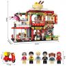 Enlighten 1137 Qman 1137 non  NHÀ HÀNG TRUNG QUỐC bộ đồ chơi xếp lắp ráp ghép mô hình Colorful City COLORFULCITY Thành Phố Sắc Màu 796 khối
