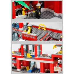 NOT   HOUSE GIRL KEY CHAIN 853713 Kazi KY8051 8051 xếp lắp ráp ghép mô hình TRỤ SỞ CỨU HỎA Gear Đồ Lắp Ghép 774 khối