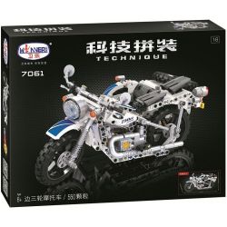Winner 7061 non  XE MÁY 3 BÁNH tỷ lệ 1:8 bộ đồ chơi xếp lắp ráp ghép mô hình  THE THREE-WHEELED MOTORCYCLE Kỹ Thuật Công Nghệ Cao Mô Hình Phương Tiện 550 khối