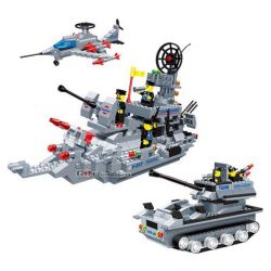 WANGE 40342 Xếp hình kiểu  MILITARY ARMY Aeroamphibious League Liên Minh đổ Bộ 770 khối