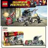 JLB 3D62 Xếp hình kiểu  SUPER HEROES Spider Man, Batman, Iron Man Unite Liên Minh Giữa Người Nhện, Người Sắt Và Người Dơi 543 khối
