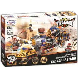 Winner 8043 non  TẤN CÔNG TÀU HƠI NƯỚC bộ đồ chơi xếp lắp ráp ghép mô hình The Age Of Steam STEAMAGE THE TRAIN Thời Đại Hơi Nước 543 khối