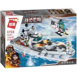 Enlighten 1722 Qman 1722 non  TÀU CHIẾN TRONG GAME BATTLEFIELD bộ đồ chơi xếp lắp ráp ghép mô hình Tactical Espionage Action Chiến Thuật Quân Sự 539 khối
