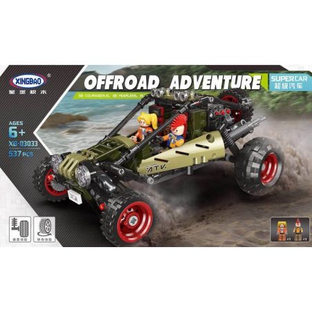XINGBAO XB-03033 03033 XB03033 non  SIÊU XE OFFROAD bộ đồ chơi xếp lắp ráp ghép mô hình Offroad Adventure SUPER OFFROAD ADVENTURE Đua Địa Hình 537 khối