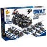 PanlosBrick 633010 Panlos Brick 633010 non  XE BỌC THÉP SWAT 12 TRONG bộ đồ chơi xếp lắp ráp ghép mô hình Swat Special Force SWAT ARMORED CAR Đặc Nhiệm 527 khối