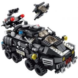 PanlosBrick 633010 Panlos Brick 633010 non  XE BỌC THÉP SWAT 12 TRONG bộ đồ chơi xếp lắp ráp ghép mô hình Swat Special Force SWAT ARMORED CAR Đặc Nhiệm 527 khối