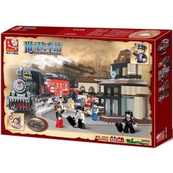 SLUBAN M38-B0236 B0236 0236 M38B0236 38-B0236 non  NHÀ GA CENTURY bộ đồ chơi xếp lắp ráp ghép mô hình Trains Tàu Hỏa 526 khối