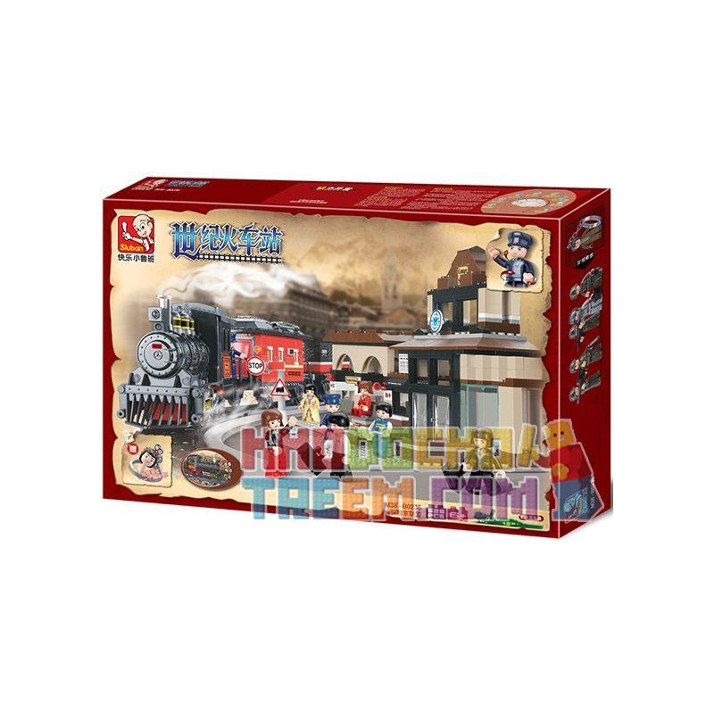 SLUBAN M38-B0236 B0236 0236 M38B0236 38-B0236 non  NHÀ GA CENTURY bộ đồ chơi xếp lắp ráp ghép mô hình Trains Tàu Hỏa 526 khối