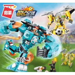 Enlighten 3006 Qman 3006 non  CUỘC ĐẠI CHIẾN TRÊN SÂN CỎ bộ đồ chơi xếp lắp ráp ghép mô hình Transformers SUPER SOCCER Robot Đại Chiến Người Máy Biến Hình 525 khối