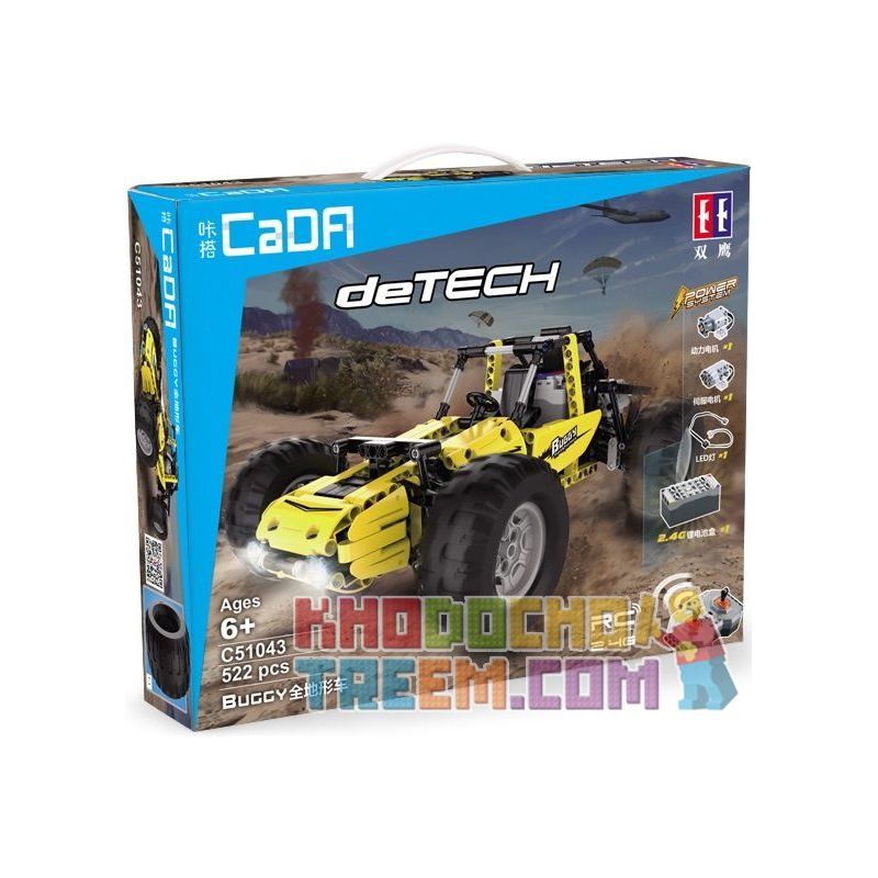 DOUBLEE CADA C51043 51043 non  XE Ô TÔ ĐỊA HÌNH BUGGY bộ đồ chơi xếp lắp ráp ghép mô hình  Kỹ Thuật Công Nghệ Cao Mô Hình Phương Tiện 522 khối
