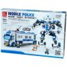 JIE STAR 20016 Xếp hình kiểu  CITY Mobile Police Turns Into A Robot To Protect Human Cảnh Sát Cơ động Biến Hình Thành Robot để Bảo Vệ Người Dân 521 khối