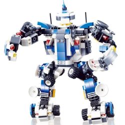 JIE STAR 20016 Xếp hình kiểu  CITY Mobile Police Turns Into A Robot To Protect Human Cảnh Sát Cơ động Biến Hình Thành Robot để Bảo Vệ Người Dân 521 khối