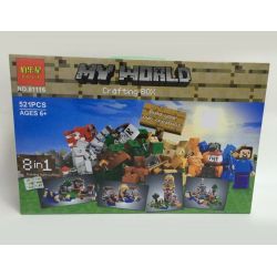 JIE STAR 81116 Xếp hình kiểu  MINECRAFT Crafting Box Hộp Chế Tạo 521 khối