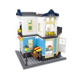 HSANHE 6703 Xếp hình kiểu  MODULAR BUILDINGS Fruit Store Cửa Hàng Hoa Quả 458 khối