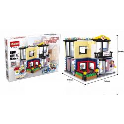 HSANHE 6701 Xếp hình kiểu  MODULAR BUILDINGS Fashion Store Cửa Hàng Thời Trang 462 khối
