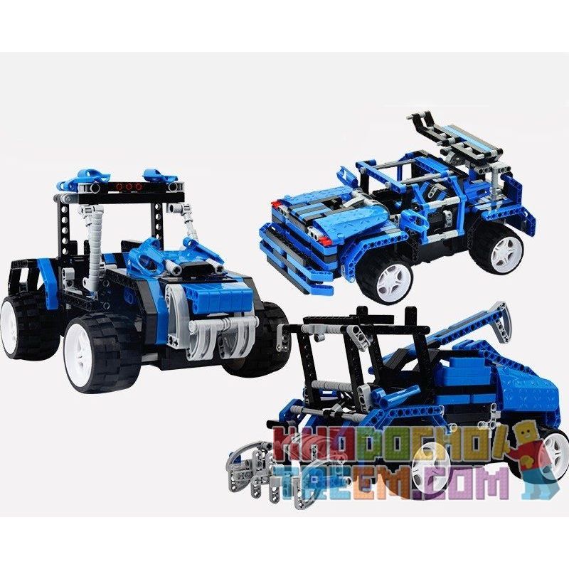 QIZHILE 6501 Xếp hình kiểu   Harvest Machines 3 Trong 1 Máy Mùa Gặt 3 Trong 1 464 khối điều khiển từ xa