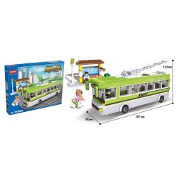 HSANHE 6856 Xếp hình kiểu  CITY School Bus Xe Bus Trường Học 464 khối