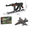 JIE STAR 29034 Xếp hình kiểu  MILITARY ARMY AK47-V1 Assault Rifle Súng Trường Tấn Công AK47V1 467 khối