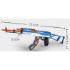 DOUBLEE CADA C81001 81001 non  SÚNG TRƯỜNG TỰ ĐỘNG KALASHNIKOV bộ đồ chơi xếp lắp ráp ghép mô hình  BLOCK GUN AK-47 ASSAULT RIFLE Kỹ Thuật Công Nghệ Cao Mô Hình Phương Tiện 498 khối