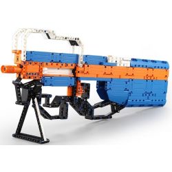 DOUBLEE CADA C81003 81003 non  SÚNG TIỂU LIÊN FN P90 bộ đồ chơi xếp lắp ráp ghép mô hình  BLOCK GUN P90 ASSAULT RIFLE Kỹ Thuật Công Nghệ Cao Mô Hình Phương Tiện 581 khối